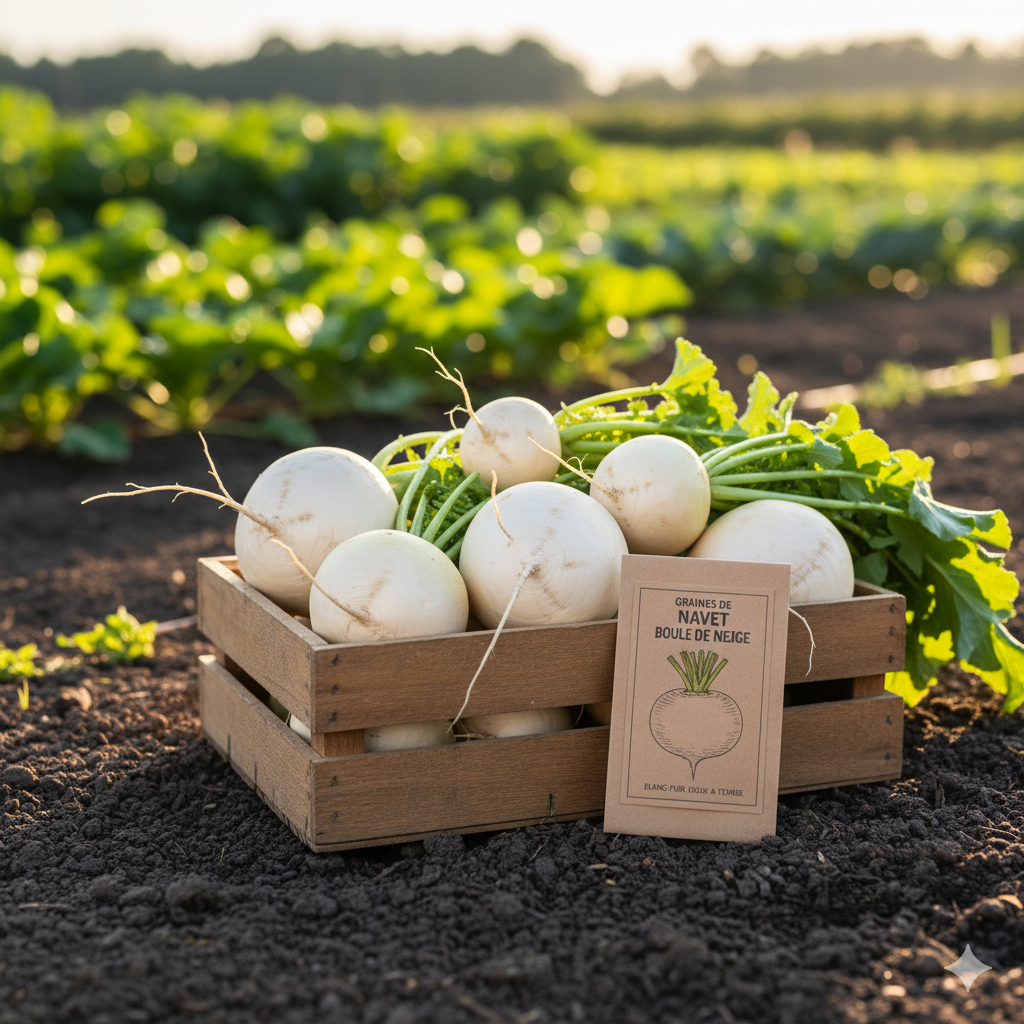 Graines Navet boule neige – Image 2