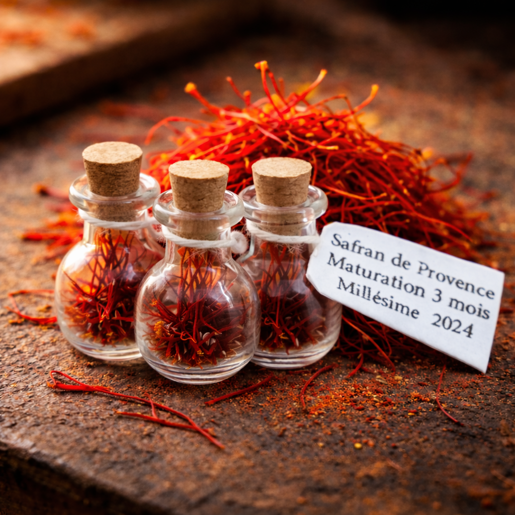 Safran de provence maturé 3 fioles 450 mg
